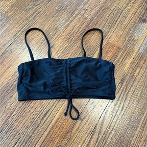 Black Ruched Bikini Top - Target